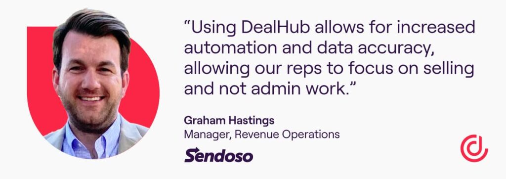 Sendoso customer testimonial about DealHub