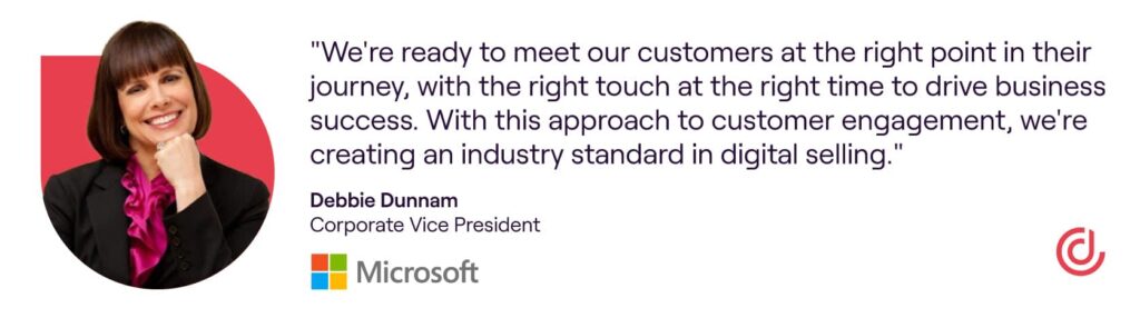 Debbie Dunnam Microsoft quote relationships in sales