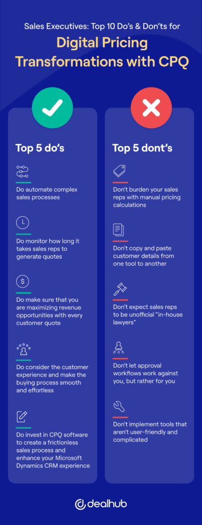 Top 10 Do's & Don'ts for Digital Pricing Transformations with CPQ