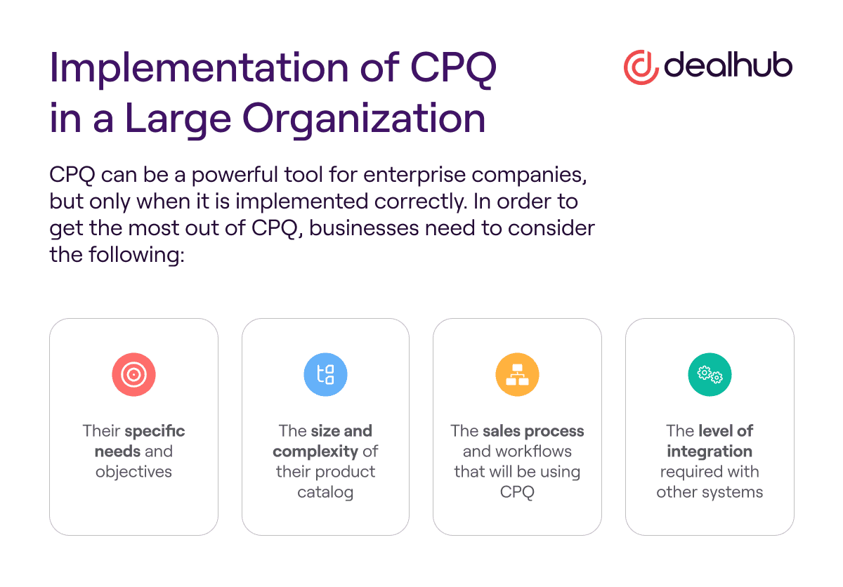 Implementation of CPQ in Large Organizations