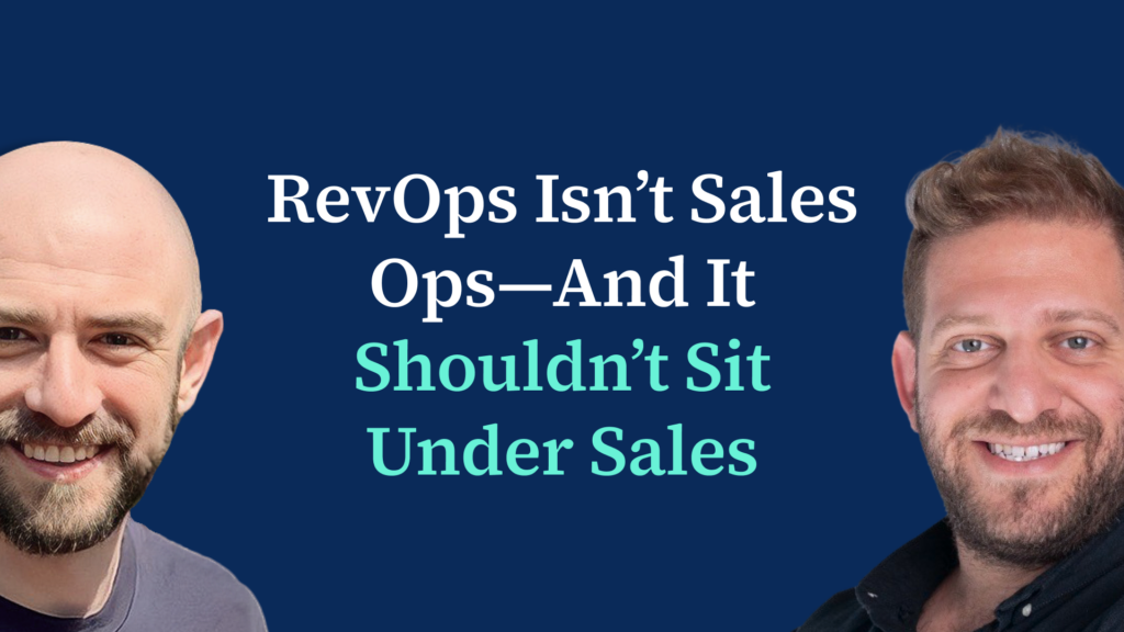 RevOps is Not Sales Ops